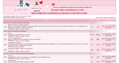 Desktop Screenshot of forum-des-animaux.com