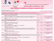 Tablet Screenshot of forum-des-animaux.com